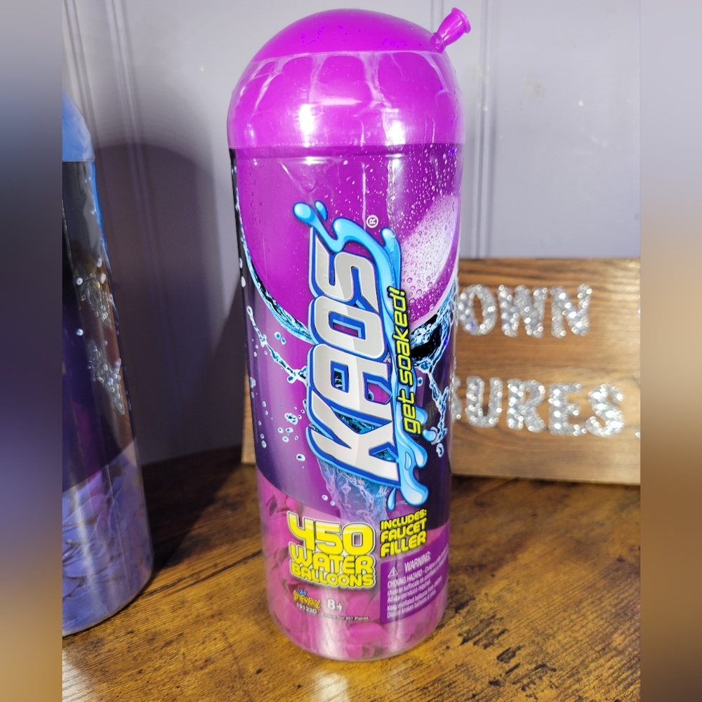 Kaos lot of 2 Purple &blue Water Balloon Pack with Faucet Filler